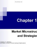 Lecture Financial markets and institutions - Chapter 12: Market microstructure and strategies