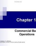 Lecture Financial markets and institutions - Chapter 17: Commercial bank operations