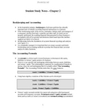 Managerial Accounting for the hospitality industry (Student study notes): Chapter 2 - Dopson, Hayes