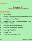 Lecture Fundamentals of corporate finance - Chapter 21: International corporate finance