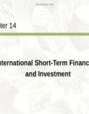 Lecture International finance: An analytical approach (3/e): Chapter 14 - Imad A. Moosa