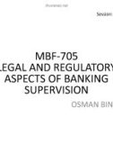 Lecture Legal and regulatory aspects of banking supervision – Chapter 11