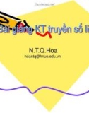 Bài giảng Truyền số liệu: Chương 1 - Nguyễn Thị Quỳnh Hoa