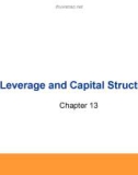 Lecture Essentials of corporate finance - Chapter 13: Leverage and capital structure