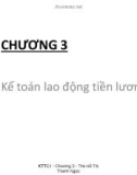 Bài giảng Kế toán tài chính 1 - Chương 3: Kế toán lao động tiền lương