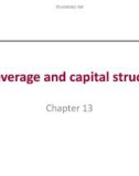 Lecture Essentials of corporate finance (2/e) – Chapter 13: Leverage and capital structure