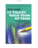 Giáo trình Lý thuyết hạch toán kế toán: Phần 1