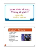 Bài giảng Sổ kế toán - Chương 4