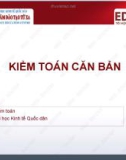 Bài giảng Kiểm toán căn bản: Bài 1 - TS. Đoàn Thanh Nga