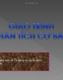 Giáo trình Phân tích kỹ thuật Phần 1