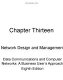 Lecture Data communications and computer networks: A business user's approach (8E) - Chapter 13