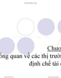 Bài giảng Thị trường tài chính và các định chế tài chính - Chương 1: Tổng quan về các thị trường và định chế tài chính