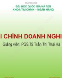 Bài giảng Tài chính doanh nghiệp: Chương 1 - PGS.TS Trần Thị Thái Hà