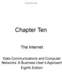 Lecture Data communications and computer networks: A business user's approach (8E) - Chapter 10