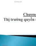 Bài giảng Định chế tài chính - Chương 10: Thị trường quyền chọn