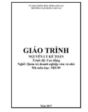 Giáo trình Nguyên lý kế toán (Nghề: Quản trị doanh nghiệp vừa và nhỏ) - Trường CĐ Cộng đồng Lào Cai