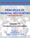 Lecture Principles of financial accounting - Chapter 13: Introductions to Corporations