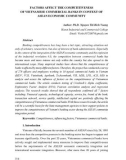 Factors affect the competitiveness of Vietnamese commercial banks in context of ASEAN economic community