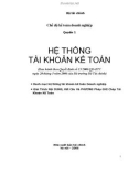 Chế độ kế toán doanh nghiệp (Quyển 1): Hệ thống tài khoản kế toán - Phần 1