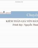 Bài giảng Kiểm toán - Chuyên đề 6.2: Kiểm toán giá vốn bán hàng (ThS. Nguyễn Thanh Hồng)