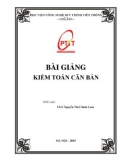 Bài giảng Kiểm toán căn bản: Phần 1 - ThS. Nguyễn Thị Chinh Lam