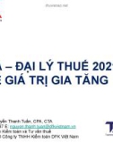 Bài giảng Thuế giá trị gia tăng - Nguyễn Thanh Tuấn