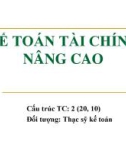 Bài giảng Kế toán tài chính nâng cao - Chương 0: Giới thiệu học phần