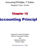 Lecture Accounting principles (7th Edition): Chapter 12 – Weygandt, Kieso, Kimmel