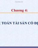 Bài giảng Kế toán công 1 - Chương 4: Kế toán tài sản cố định