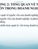 Bài giảng Tài chính doanh nghiệp: Chương 2 - ThS. Thân Thế Sơn Tùng