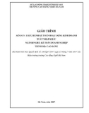 Giáo trình Thực hành kế toán hoạt động kinh doanh xuất nhập khẩu (Nghề: Kế toán doanh nghiệp - Cao đẳng) - Trường Cao đẳng nghề Hà Nam (năm 2017)