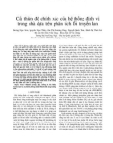 Cải thiện độ chính xác của hệ thống định vị trong nhà dựa trên phân tích lỗi truyền lan