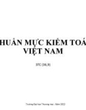 Bài giảng Chuẩn mực kiểm toán Việt Nam - Chương 1: Tổng quan về Chuẩn mực kiểm toán Việt Nam