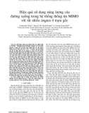 Hiệu quả sử dụng năng lượng của đường xuống trong hệ thống thông tin MIMO với rất nhiều ăngten ở trạm gốc