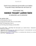 NGHỆ THUẬT LÃNH ĐẠO