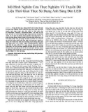 Mô hình nghiên cứu thực nghiệm về truyền dữ liệu thời gian thực sử dụng ánh sáng đèn LED