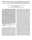 Đánh giá hiệu năng các giải pháp đảm bảo chất lượng dịch vụ trong mạng IoT định nghĩa bằng phần mềm