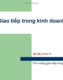 Một số tình huống giao tiếp trong kinh doanh