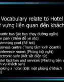 Vocabulary - Từ vựng liên quan đến khách sạn