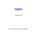 TOEFL STRUCTURE