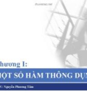 Giáo trình kế toán ứng dụng - Chương 1: MỘT SỐ HÀM THÔNG DỤNG