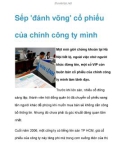 Sếp 'đánh võng' cổ phiếu của chính