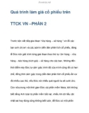 Quá trình làm giá cổ phiếu trên TTCK VN