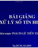 Bài giảng Xử lý số tín hiệu: Chương 5 - PGS.TS Lê Tiến Thường