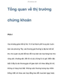 Tổng quan về thị trường chứng khoán Phần I