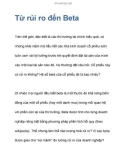 Từ rủi ro đến Beta