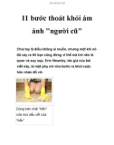 11 bước thoát khỏi ám ảnh người cũ - Phần cuối