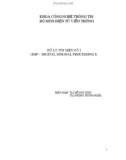 Giáo trình Xử lý tín hiệu số I: Phần 1 - ThS. Đỗ Huy Khôi