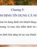 THẨM ĐỊNH TÍN DỤNG CÁ NHÂN