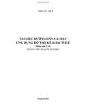 TÀI LIỆU HƯỚNG DẪN CÀI ĐẶT ỨNG DỤNG HỖ TRỢ KÊ KHAI THUẾ Phiên bản 2.5.0